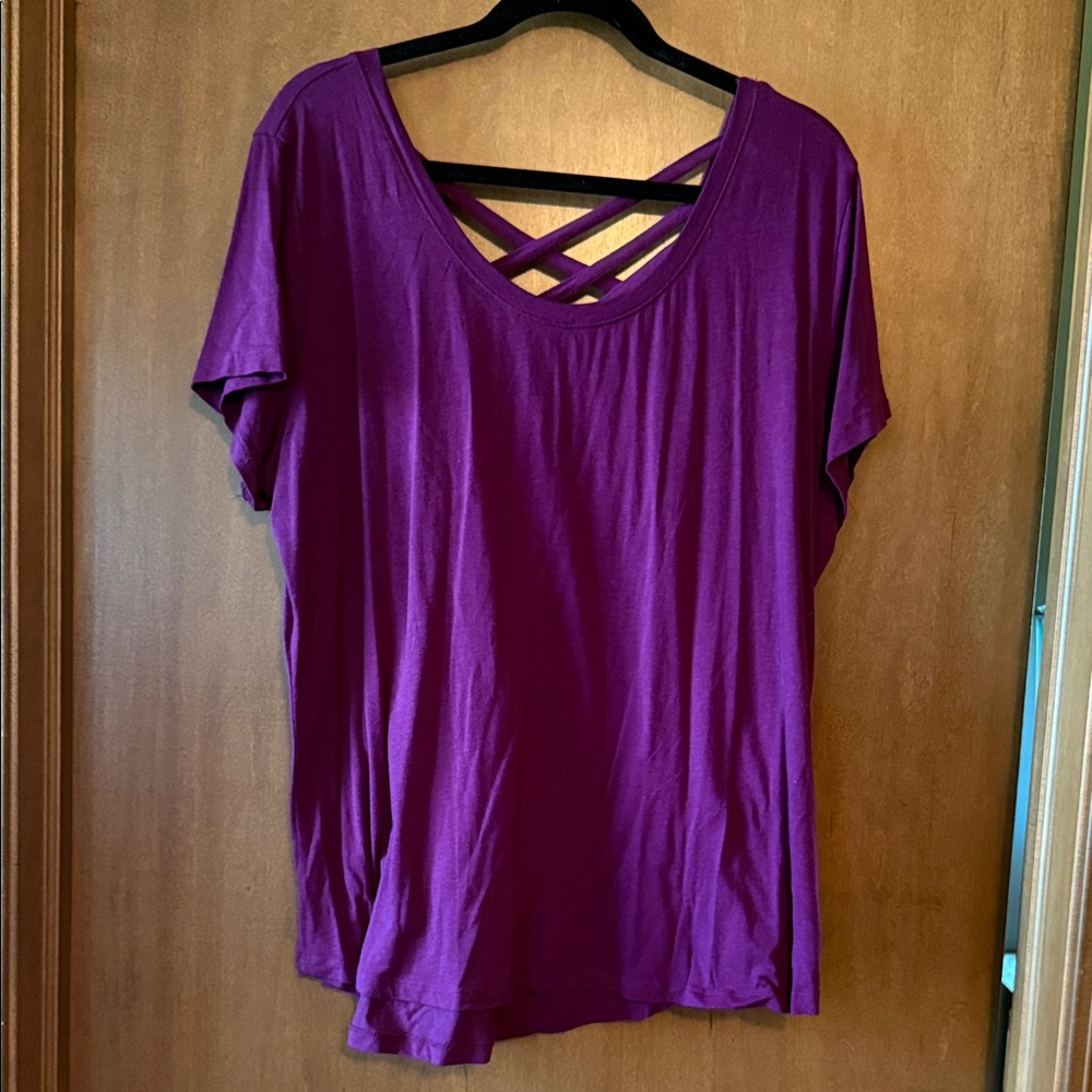 Pro Player Women's Short Sleeve Purple Tee